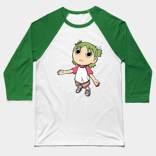 funny yotsuba reaction meme Baseball T-Shirt by mudwizard